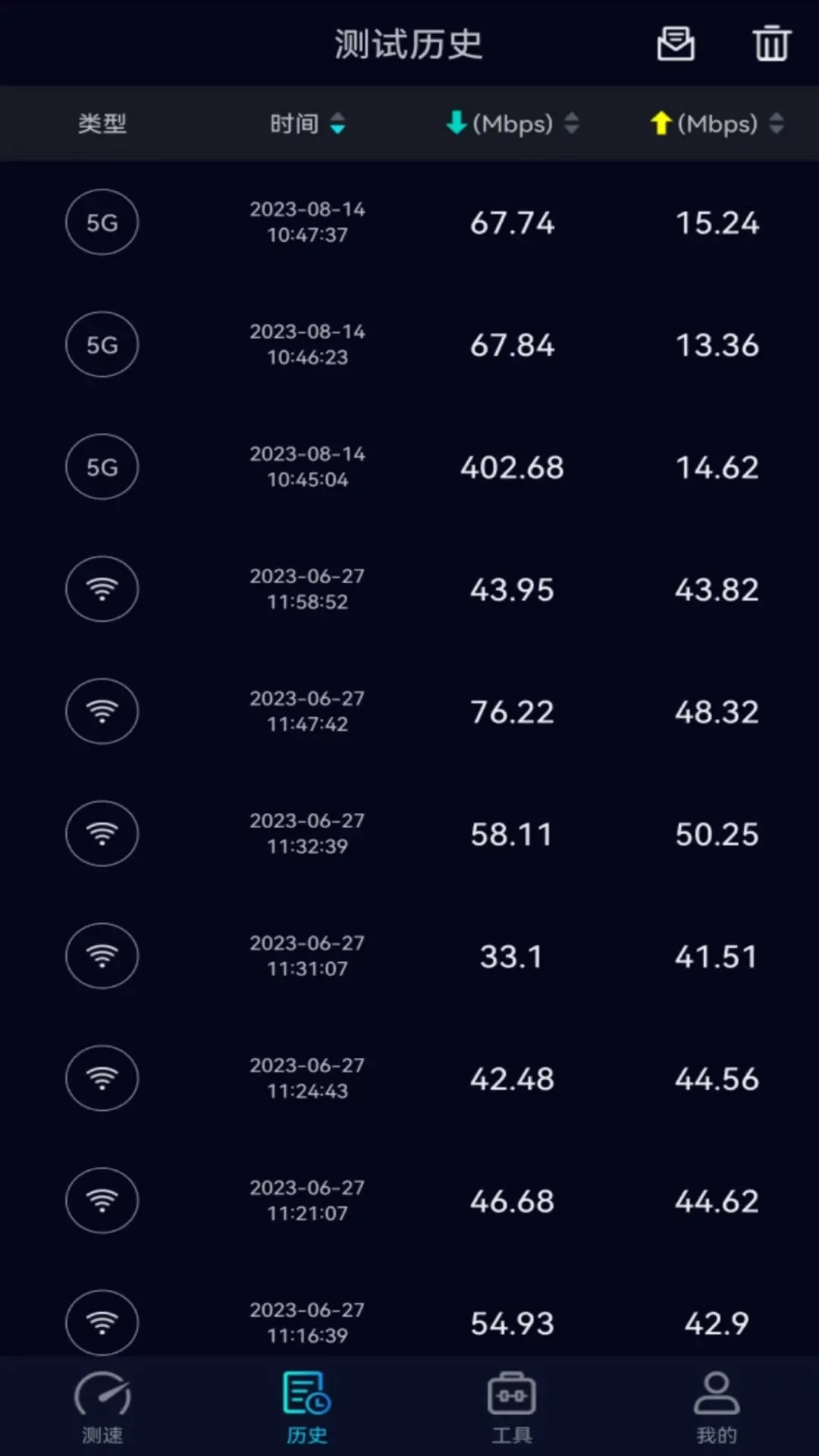 Speedtest5g2025���°汾v2.3.5 ��Ѱ�