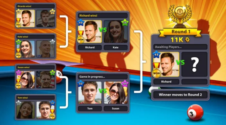 8 Ball Pool(̨�򾺼���)