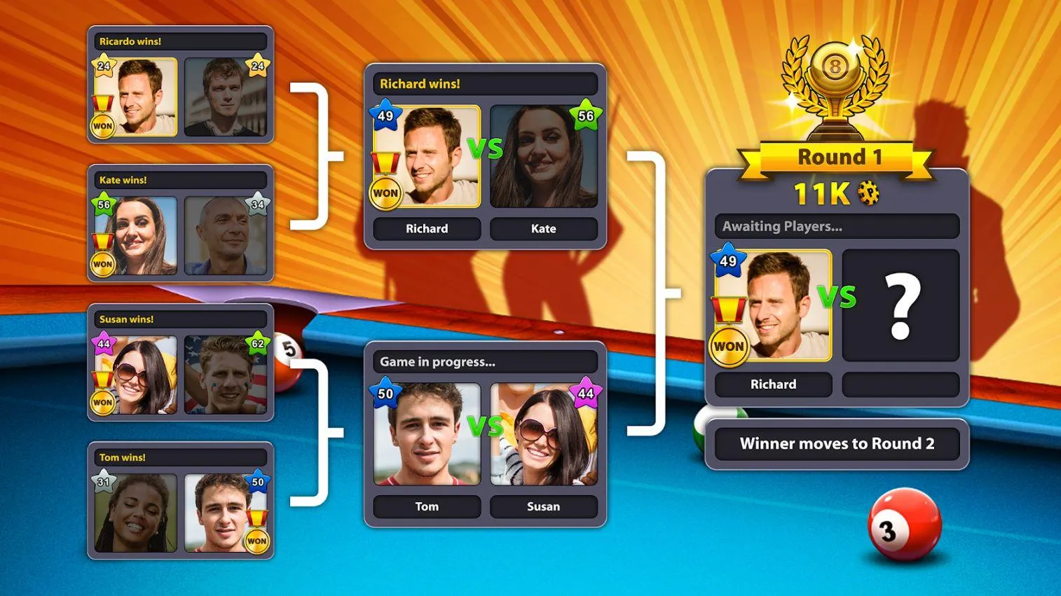 8 Ball Pool(̨�򾺼���)v56.21.2 ��׿��